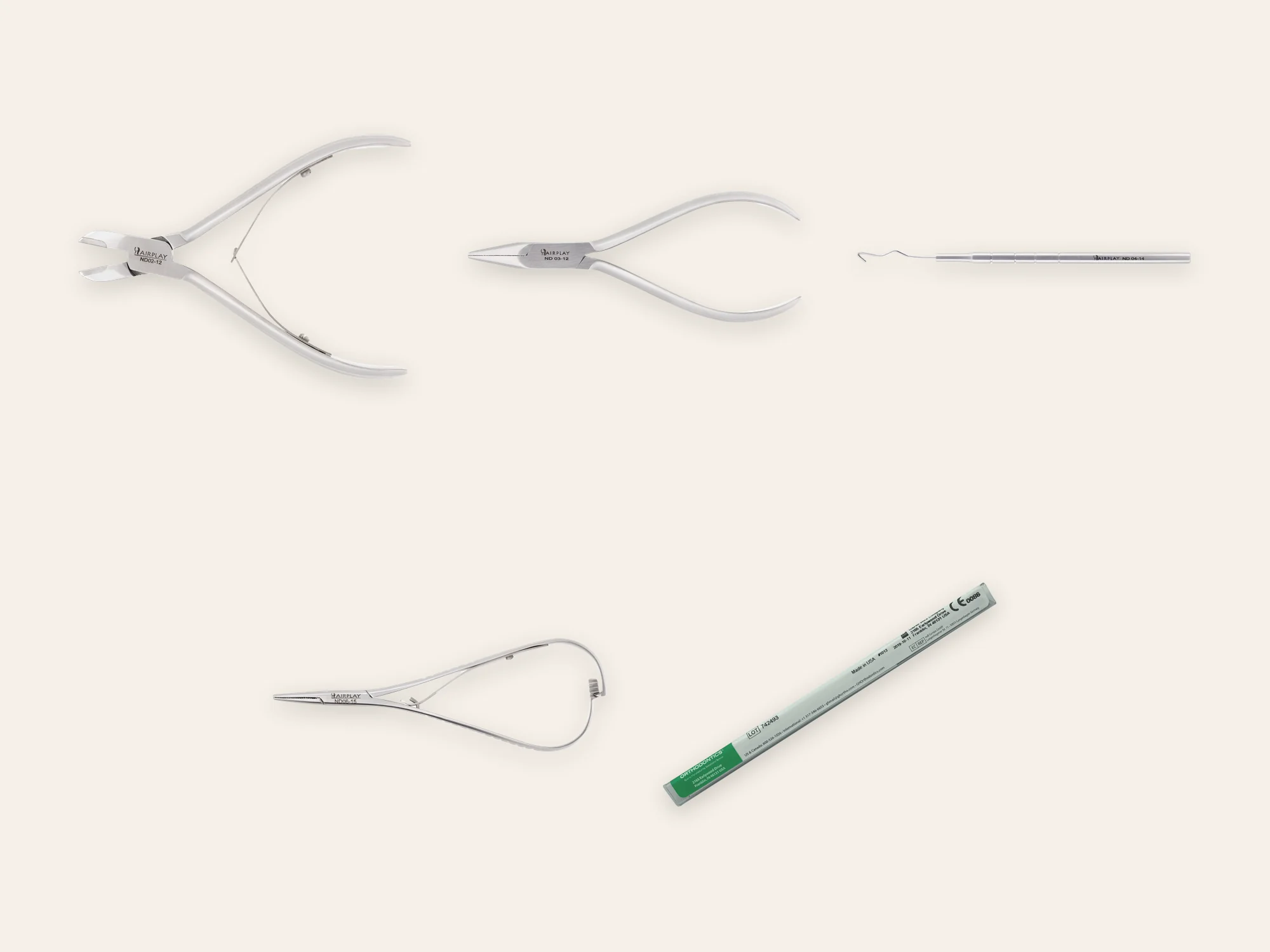 Celniv Sets — Orthonyxie Starter-Set: Zangen ND + NiTi-Draht